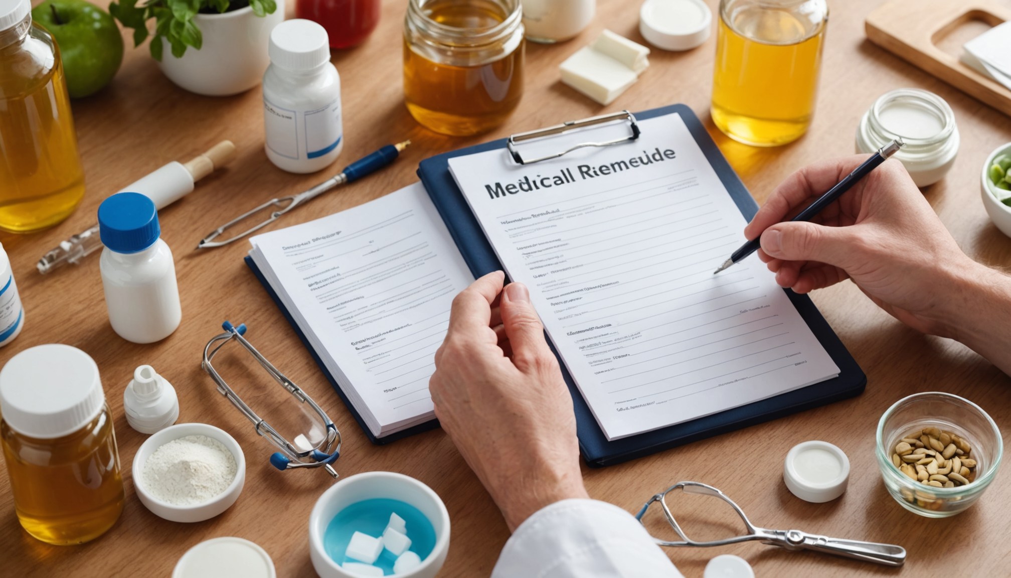 Illustration showing common over-the-counter ED remedies such as supplements, lifestyle changes, and counseling icons